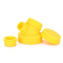 JuNiki´s innovative cap for wide mouth bottles - Yellow