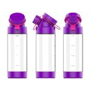TRITAN // 13,5OZ // SET WITH SILICONE BRACELETS //  BLUE AND PURPLE + 2 BRACELETS
