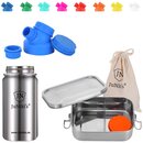 Einschulungs-Set: JuNikis Lunchbox + Trinkflasche isoliert 420ml - in 8 Farben