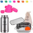 Special idea for school enrollment: Premium-Set with leak-proof lunchbox and 14oz drinking bottle - pink
