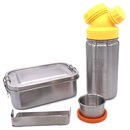 Special idea for school enrollment: Premium-Set with leak-proof lunchbox and 14oz drinking bottle - yellow