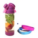 TRITAN // 13,5OZ // SET WITH SILICONE BRACELETS //  PURPLE + 2 BRACELETS