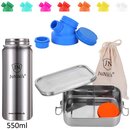Back to school: Premium-Set with leak-proof lunchbox and 18oz drinking bottle