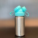 JuNikis eco line isolierte Edelstahl Trinkflasche 420ml - Teefilter ergnzbar Turquoise