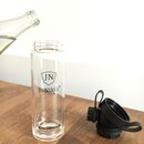 JuNiki´s® Trinkflasche aus Glas - handmade - praktische Weithals-Glasflasche mit Trinköffnung - in 8 Farben