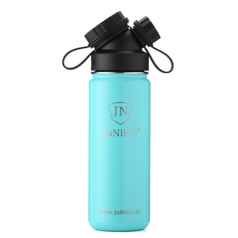 INSULATED STAINLESS STEEL FLASK // 18OZ // TURQUOISE