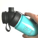 Exklusive JuNiki´s Trinkflasche aus Edelstahl Vakuum-isoliert 550ml/18oz - türkis