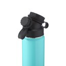 INSULATED STAINLESS STEEL FLASK // 18OZ // TURQUOISE