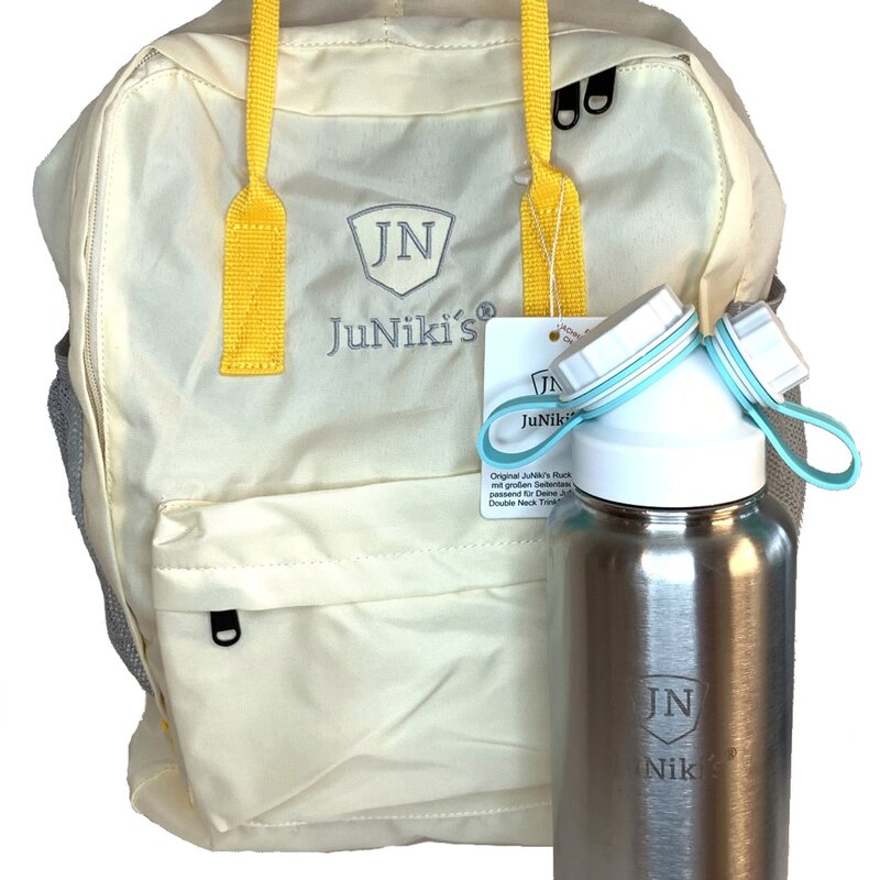 JuNiki's Rucksack aus RPET im Set mit 1 L Trinkflasche, 149,95 €