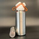Cold Brew | JuNiki´s® eco line isolierte Edelstahl Trinkflasche 1 Liter + Edelstahl-Filter