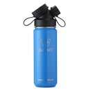 INSULATED STAINLESS STEEL FLASK // 18OZ // BLUE