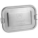 2er-Edelstahl-Spar-Set: Je 2 x JuNikis Lunchbox + Trinkflasche isoliert 550ml + Teefilter Pink+Blau