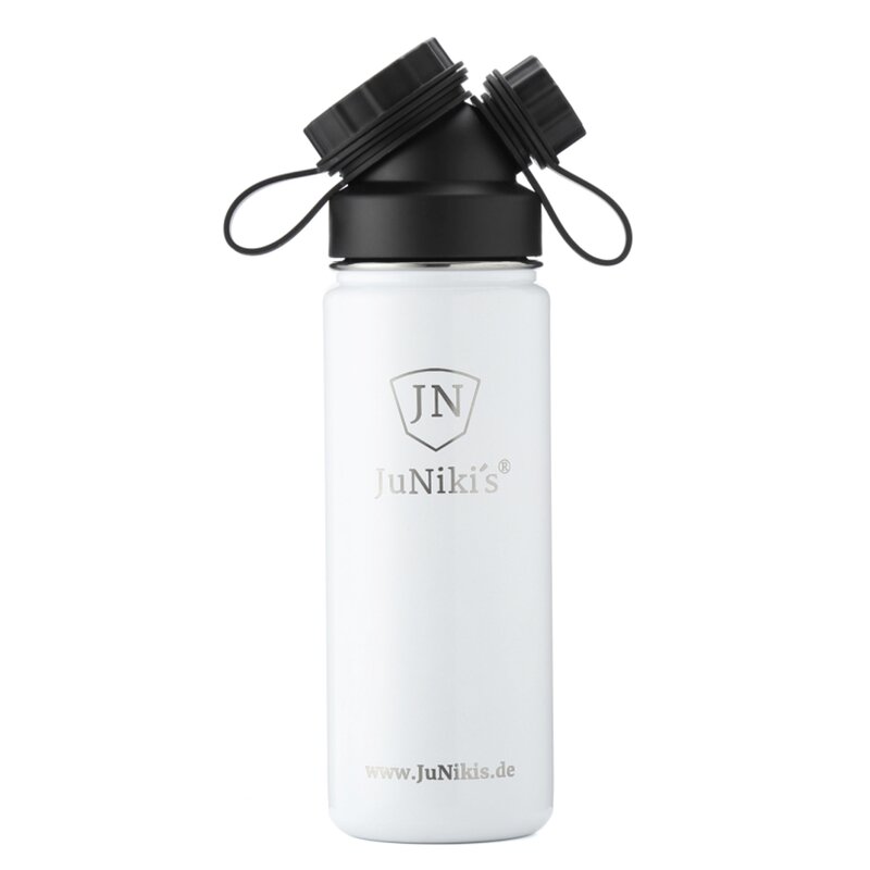 INSULATED STAINLESS STEEL FLASK // 18OZ // WHITE