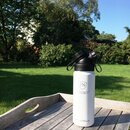 Exklusive JuNiki´s Trinkflasche aus Edelstahl Vakuum-isoliert 550ml/18oz - weiß