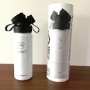 INSULATED STAINLESS STEEL FLASK // 18OZ // WHITE