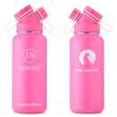 Exklusive JuNikis Trinkflasche aus Edelstahl Vakuum-isoliert 1L Sonderedition Pink Panther