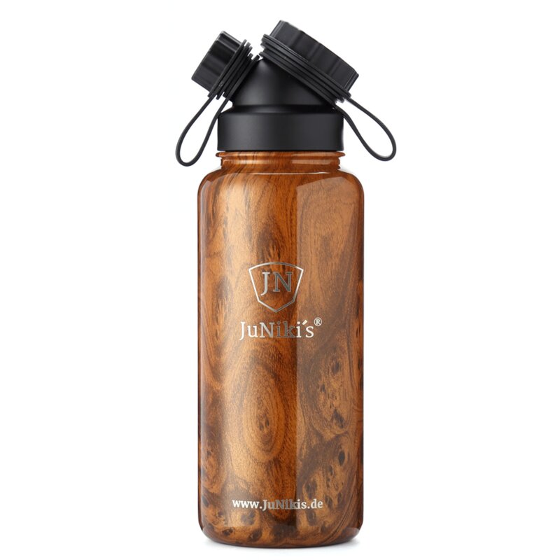 INSULATED STAINLESS STEEL FLASK // 32OZ // TEAK