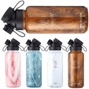 INSULATED STAINLESS STEEL FLASK // 32OZ // TEAK