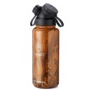 INSULATED STAINLESS STEEL FLASK // 32OZ // TEAK