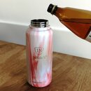 INSULATED STAINLESS STEEL FLASK // 32OZ // RED MARBLE