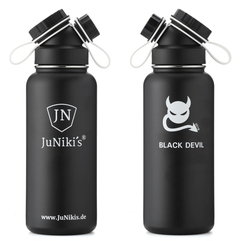 Set of 3: JuNikis Premium drinking bottle - 32 oz - vacuum-insulated stainless steel