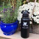 Set of 2:  INSULATED STAINLESS STEEL FLASK // 32OZ // BLACk & WHITE