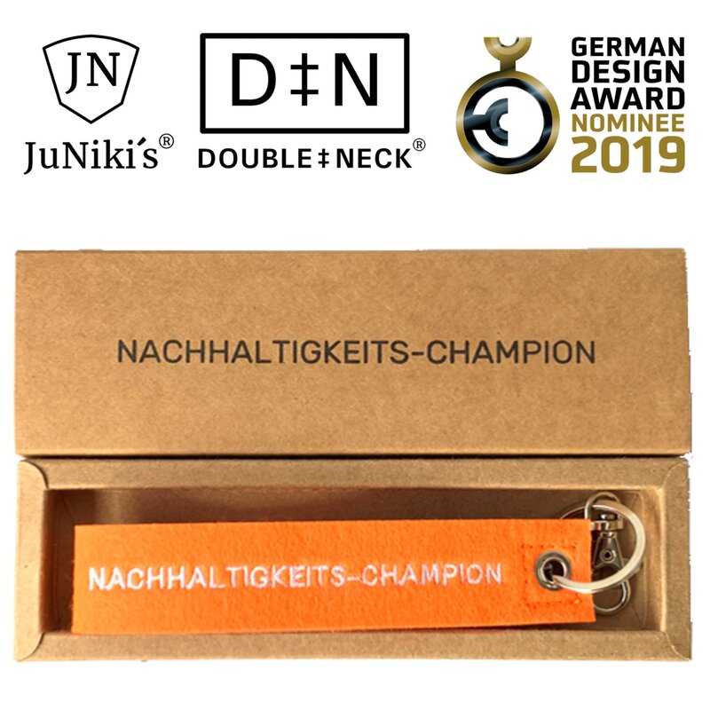 JuNikis key-holder Nachhaltigkeits-Champion (sustainable champion)