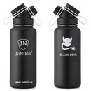 Promotional-Sets with 30 EUR Benefit: JuNikis Backpack and 32oz insulated stainless steel flask Black Devil