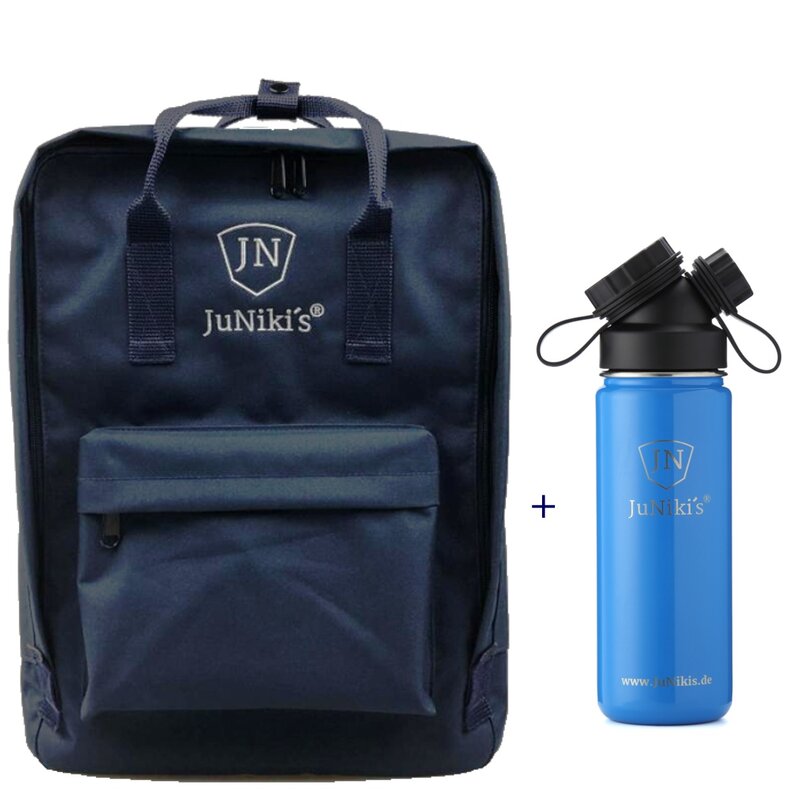 Promotion-Set: JuNikis Rucksack + JuNikis Trinkflasche 550ml Blau