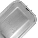 Set: JuNiki´s® eco line stainless-steal lunchbox + flexible divider + dipper box + bag